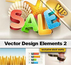 促销类标签：Vector Design Elements 2
